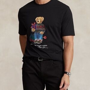 Ralph Lauren. Holiday Polo Bear Jersey T-Shirt.